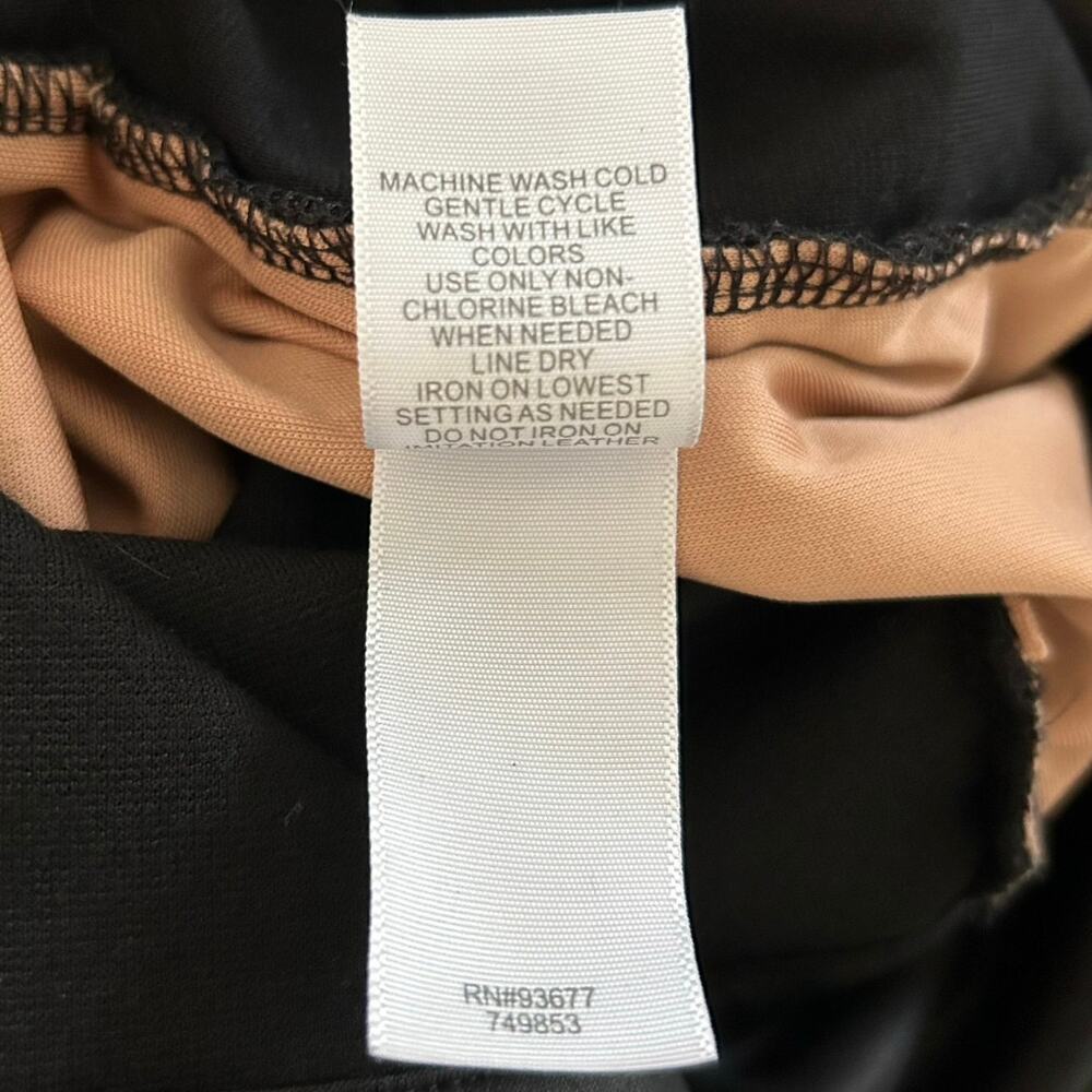 Bisou Bisou Black Skinny Leggings Punk Goth Y2K Stretch Pants Women Size 2 - Picture 8 of 8